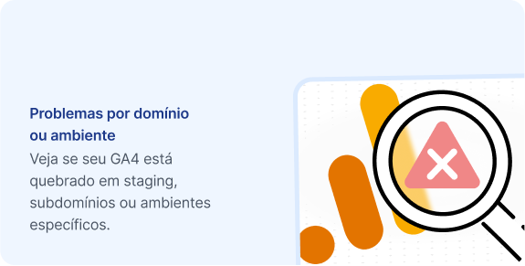 Problemas por domínio ou ambiente